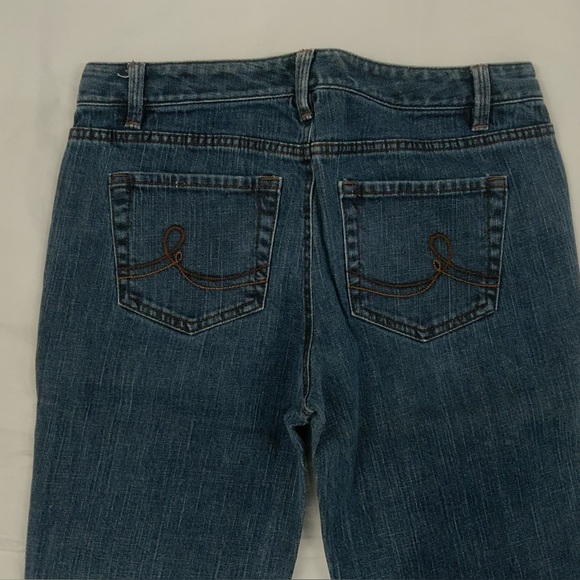 Loft Jeans Size 6 Original Boot Cut Embroidered Back Pockets Mid Rise 31x31 - Picture 2 of 14